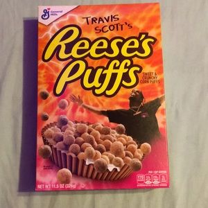 Travis Scott sealed Reese’s puffs cereal box